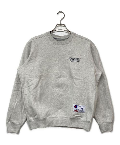 SUPREME（シュプリーム）SUPREME (シュプリーム) Champion (チャンピオン) 3D Metallic Crewneck グレー サイズ:Mの古着・服飾アイテム