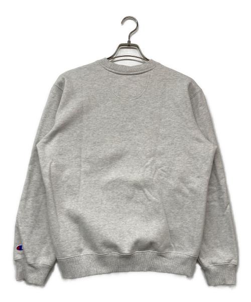SUPREME（シュプリーム）SUPREME (シュプリーム) Champion (チャンピオン) 3D Metallic Crewneck グレー サイズ:Mの古着・服飾アイテム