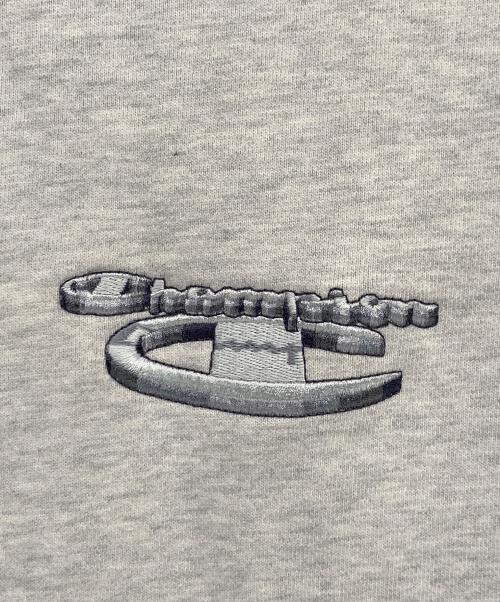 SUPREME（シュプリーム）SUPREME (シュプリーム) Champion (チャンピオン) 3D Metallic Crewneck グレー サイズ:Mの古着・服飾アイテム