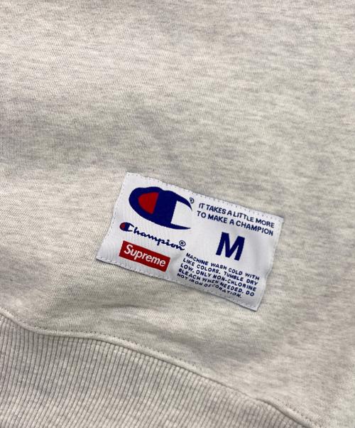 SUPREME（シュプリーム）SUPREME (シュプリーム) Champion (チャンピオン) 3D Metallic Crewneck グレー サイズ:Mの古着・服飾アイテム