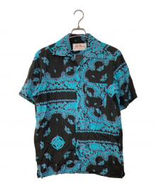 Aloha Blossom（アロハブロッサム）の古着「HISUIKAZURA SHORT SLEEVE アロハシャツ」｜ブラウン