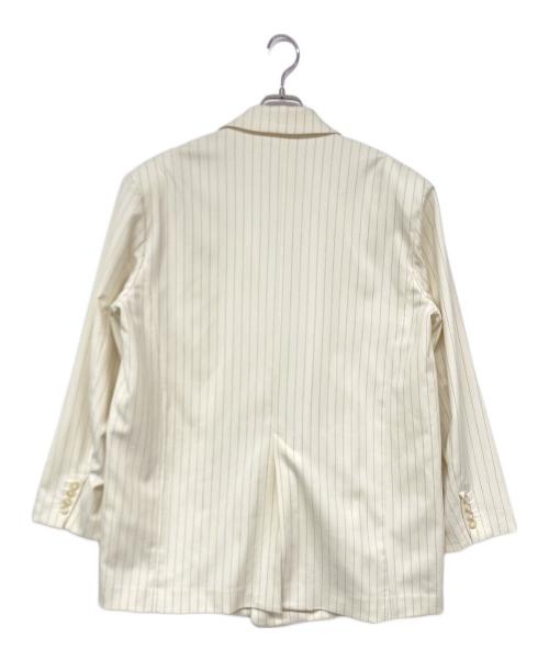 MAISON SPECIAL（メゾンスペシャル）MAISON SPECIAL (メゾンスペシャル) Over Medium PinstripeI Jacket / オーバーミディアムピンストライプジャケット ベージュ サイズ:FREEの古着・服飾アイテム