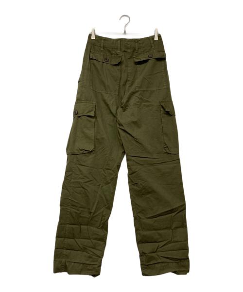 DRIES VAN NOTEN（ドリスヴァンノッテン）DRIES VAN NOTEN (ドリスヴァンノッテン) マルチポケットコットンワイドカーゴパンツ オリーブ サイズ:36の古着・服飾アイテム