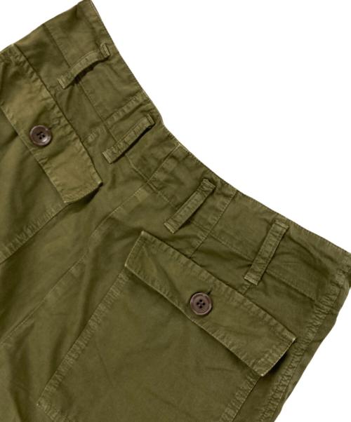 DRIES VAN NOTEN（ドリスヴァンノッテン）DRIES VAN NOTEN (ドリスヴァンノッテン) マルチポケットコットンワイドカーゴパンツ オリーブ サイズ:36の古着・服飾アイテム
