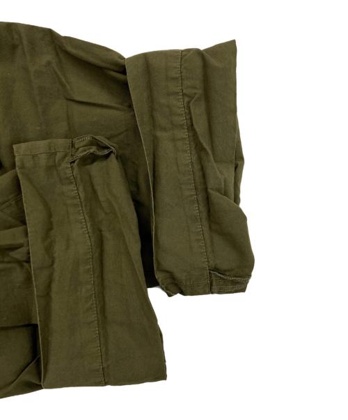 DRIES VAN NOTEN（ドリスヴァンノッテン）DRIES VAN NOTEN (ドリスヴァンノッテン) マルチポケットコットンワイドカーゴパンツ オリーブ サイズ:36の古着・服飾アイテム