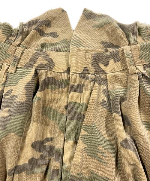 COMME des GARCONS（コムデギャルソン）COMME des GARCONS (コムデギャルソン) 迷彩コーデュロイサルエルパンツサルエルパンツ カーキ サイズ:SSの古着・服飾アイテム