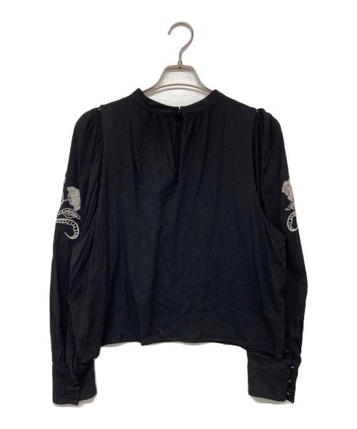 Ameri（アメリ）Ameri (アメリ) EMBROIDERY PUFF BLOUSE ブラック サイズ:Fの古着・服飾アイテム