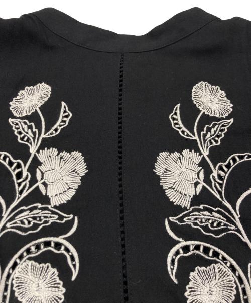Ameri（アメリ）Ameri (アメリ) EMBROIDERY PUFF BLOUSE ブラック サイズ:Fの古着・服飾アイテム