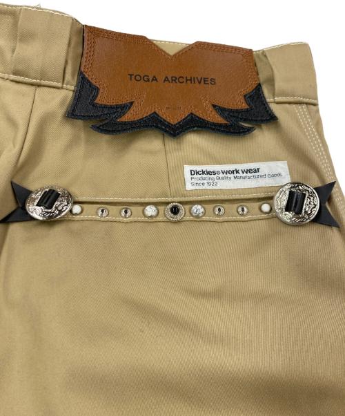 TOGA ARCHIVES（トーガアーカイブス）TOGA ARCHIVES (トーガアーカイブス) Dickies (ディッキーズ) フレアワークパンツ ブラウン サイズ:34の古着・服飾アイテム