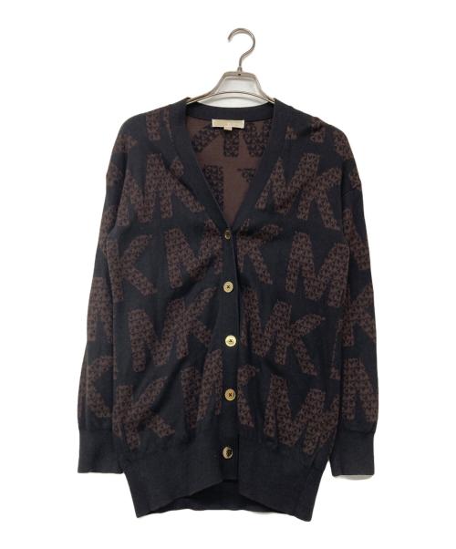 MICHAEL KORS（マイケル・コース）MICHAEL KORS (マイケル・コース) ニットカーディガン ブラウン サイズ:XSの古着・服飾アイテム