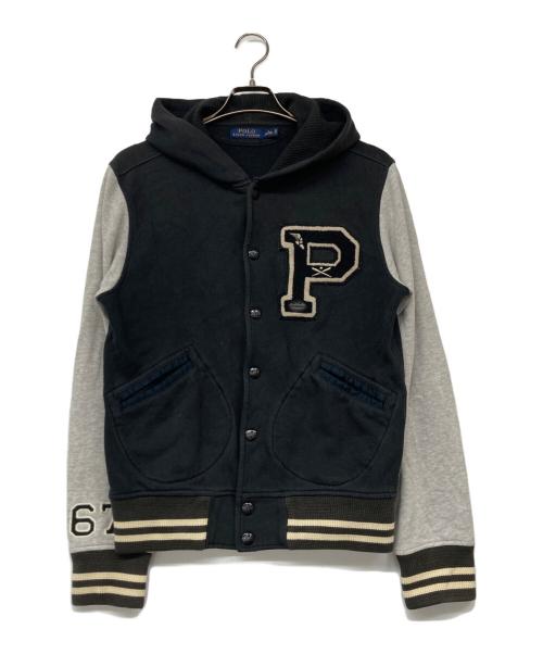 POLO RALPH LAUREN（ポロ・ラルフローレン）POLO RALPH LAUREN (ポロ・ラルフローレン) スウェットフーデッドジャケット ブラック サイズ:Sの古着・服飾アイテム
