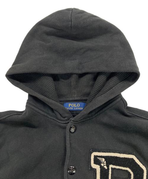 POLO RALPH LAUREN（ポロ・ラルフローレン）POLO RALPH LAUREN (ポロ・ラルフローレン) スウェットフーデッドジャケット ブラック サイズ:Sの古着・服飾アイテム