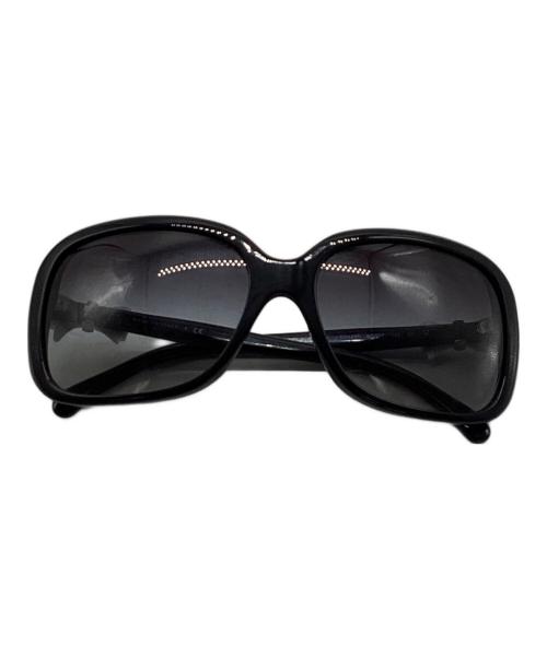 CHANEL（シャネル）CHANEL (シャネル) ココマークリボンサングラス ブラック サイズ:60□17 135の古着・服飾アイテム