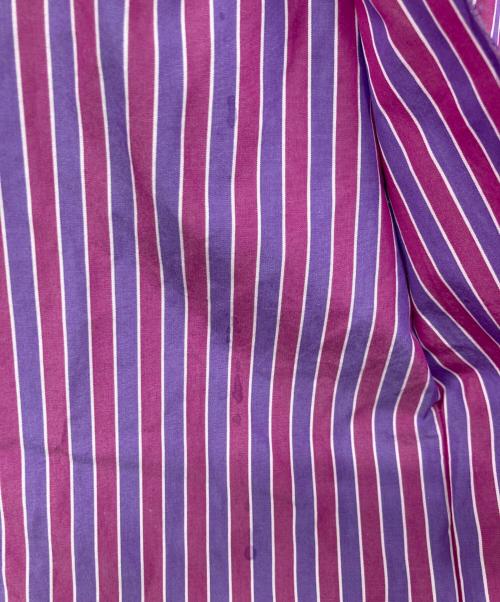 Paul Smith London（ポールスミスロンドン）Paul Smith London (ポールスミスロンドン) 90’Sデザインストライプシャツ パープル サイズ:Lの古着・服飾アイテム