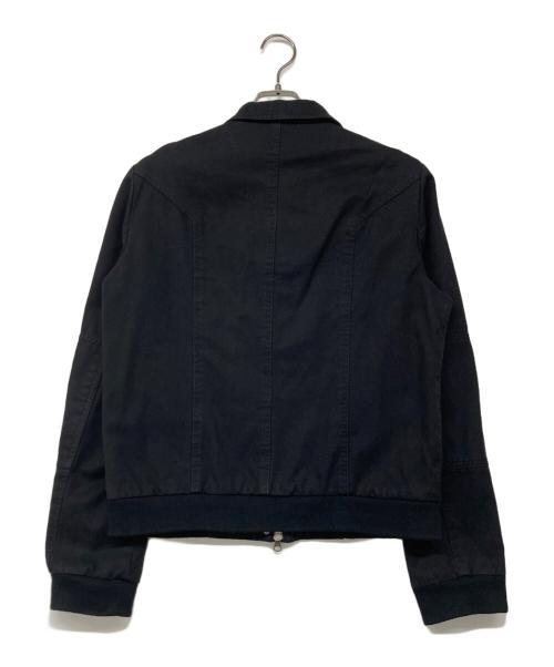 MARC JACOBS（マークジェイコブズ）MARC JACOBS (マークジェイコブス) デザインジップアップジャケット ブラック サイズ:Lの古着・服飾アイテム