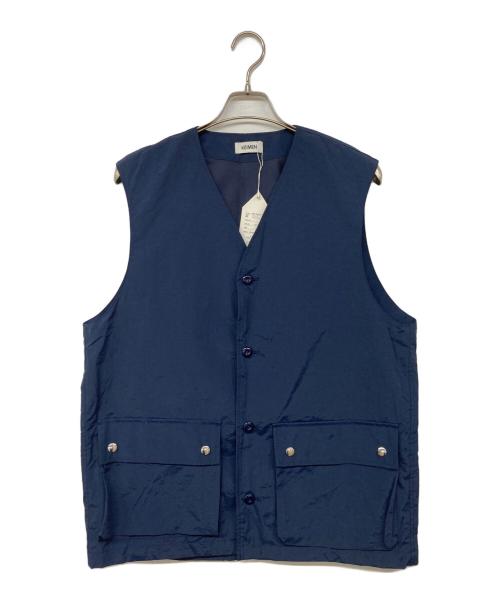 KEIMEN（カイメン）KEIMEN (カイメン) Nylon Vest / ナイロンベスト ネイビー サイズ:F 未使用品の古着・服飾アイテム