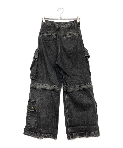 MAISON SPECIAL（メゾンスペシャル）MAISON SPECIAL (メゾンスペシャル) Low Waist Cargo Denim Pants ブラック サイズ:36の古着・服飾アイテム