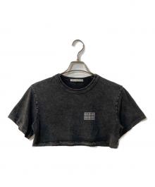 ALEXANDER WANG（アレキサンダー・ワン）の古着「ロゴクロップドTシャツ」｜ブラック