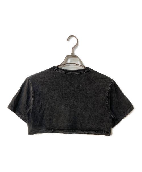 ALEXANDER WANG（アレキサンダー・ワン）ALEXANDER WANG (アレキサンダー・ワン) ロゴクロップドTシャツ ブラック サイズ:XSの古着・服飾アイテム