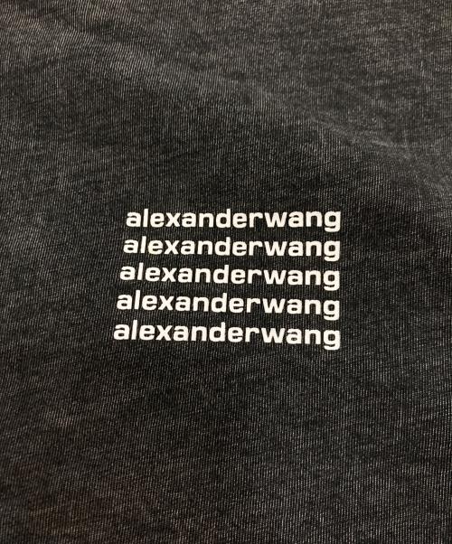 ALEXANDER WANG（アレキサンダー・ワン）ALEXANDER WANG (アレキサンダー・ワン) ロゴクロップドTシャツ ブラック サイズ:XSの古着・服飾アイテム