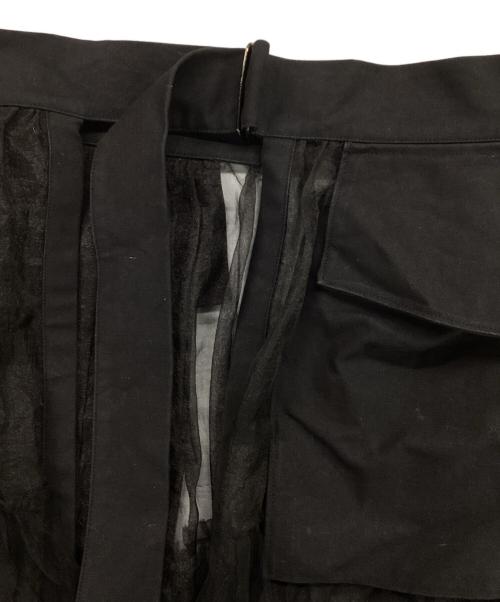 MAISON SPECIAL（メゾンスペシャル）MAISON SPECIAL (メゾンスペシャル) Tulle Tiered Belt Skirt ブラック サイズ:FREEの古着・服飾アイテム
