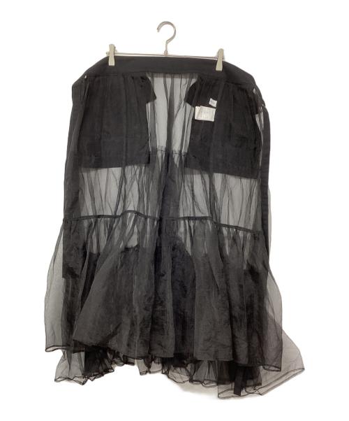 MAISON SPECIAL（メゾンスペシャル）MAISON SPECIAL (メゾンスペシャル) Tulle Tiered Belt Skirt ブラック サイズ:FREEの古着・服飾アイテム