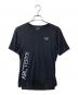 ARC'TERYX（アークテリクス）の古着「Norvan Downward Logo Short Sleeve ノーバン ダウンワード ロゴ ショートスリーブ プリントTシャツ」｜ブラック
