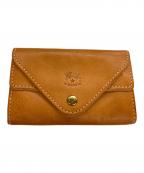 IL BISONTEイル ビゾンテ）の古着「フラップカードケース」｜ブラウン