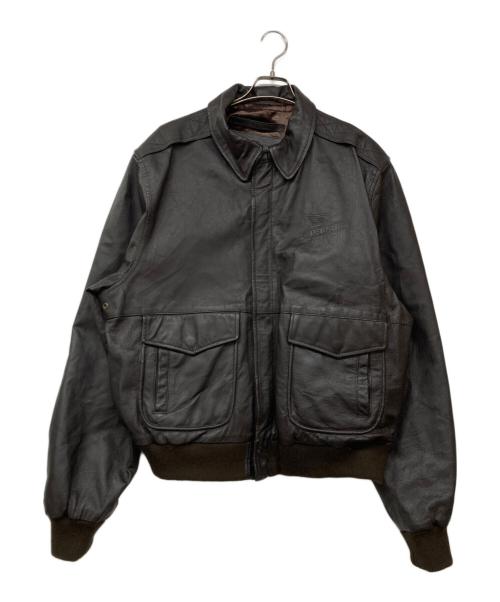 DEKALB（デカルブ）DEKALB (デカルブ) A-2タイプレザージャケット ブラウン サイズ:XLの古着・服飾アイテム