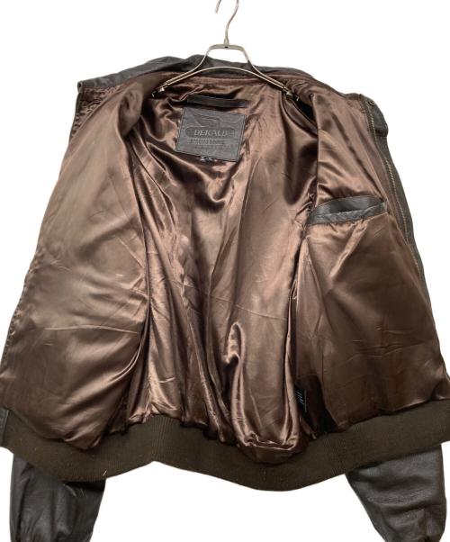 DEKALB（デカルブ）DEKALB (デカルブ) A-2タイプレザージャケット ブラウン サイズ:XLの古着・服飾アイテム