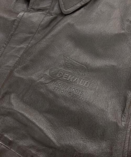 DEKALB（デカルブ）DEKALB (デカルブ) A-2タイプレザージャケット ブラウン サイズ:XLの古着・服飾アイテム