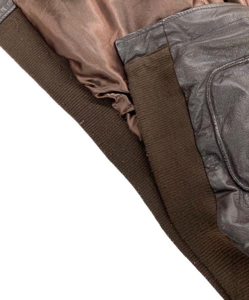 DEKALB（デカルブ）DEKALB (デカルブ) A-2タイプレザージャケット ブラウン サイズ:XLの古着・服飾アイテム