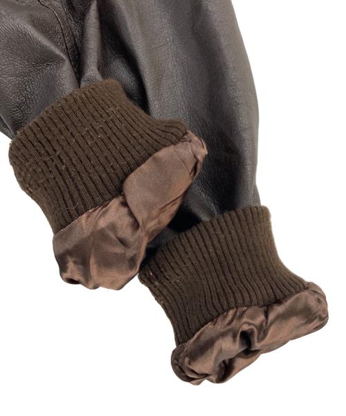 DEKALB（デカルブ）DEKALB (デカルブ) A-2タイプレザージャケット ブラウン サイズ:XLの古着・服飾アイテム