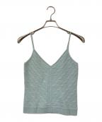 RALPH LAURENラルフローレン）の古着「カシミヤニットキャミソール」｜スカイブルー