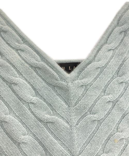 RALPH LAUREN（ラルフローレン）RALPH LAUREN (ラルフローレン) カシミヤニットキャミソール スカイブルー サイズ:Mの古着・服飾アイテム