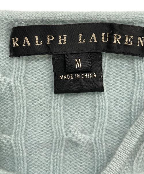RALPH LAUREN（ラルフローレン）RALPH LAUREN (ラルフローレン) カシミヤニットキャミソール スカイブルー サイズ:Mの古着・服飾アイテム