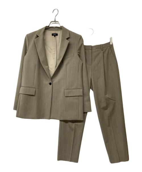 theory（セオリー）theory (セオリー) TRACEABLE WOOL OS SB JKT+PT ベージュ サイズ:JKT：2/PT：0の古着・服飾アイテム