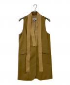 MM6 Maison Margielaエムエムシックスメゾンマルジェラ）の古着「ロングジレ」｜ブラウン