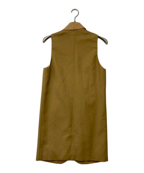 MM6 Maison Margiela（エムエムシックスメゾンマルジェラ）MM6 Maison Margiela (エムエムシックスメゾンマルジェラ) ロングジレ ブラウン サイズ:38の古着・服飾アイテム