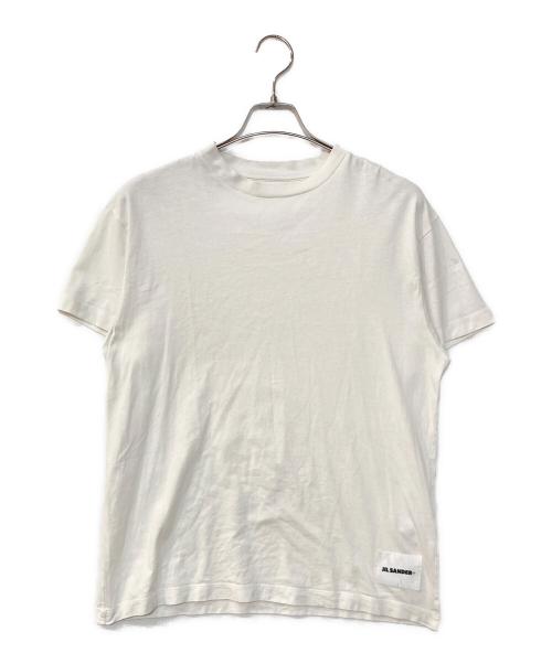 JIL SANDER（ジルサンダー）JIL SANDER (ジルサンダー) クルーネックロゴTee ホワイト サイズ:Mの古着・服飾アイテム