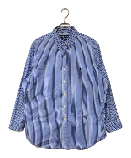 RALPH LAUREN（ラルフローレン）RALPH LAUREN (ラルフローレン) ストライプBDシャツ スカイブルー サイズ:17の古着・服飾アイテム