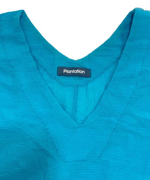 plantation（プランテーション）plantation (プランテーション) P COLOR YOORYUU / ワンピース ブルー サイズ:Mの古着・服飾アイテム