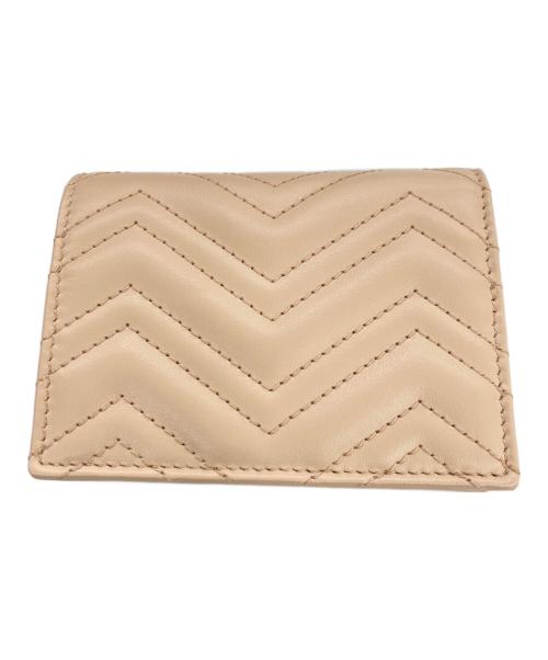 GUCCI（グッチ）GUCCI (グッチ) ダブルGカードケースウォレット ピンクの古着・服飾アイテム