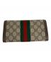 GUCCI (グッチ) チェーン付きコンチネンタルウォレット ブラウン：80000円