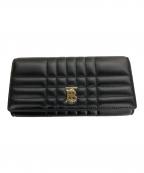 BURBERRYバーバリー）の古着「LOLA キルティングロングウォレット」｜ブラック