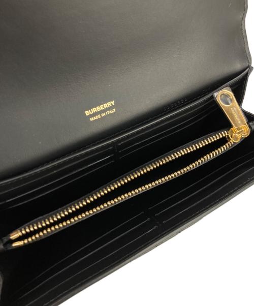 BURBERRY（バーバリー）BURBERRY (バーバリー) LOLA キルティングロングウォレット ブラックの古着・服飾アイテム