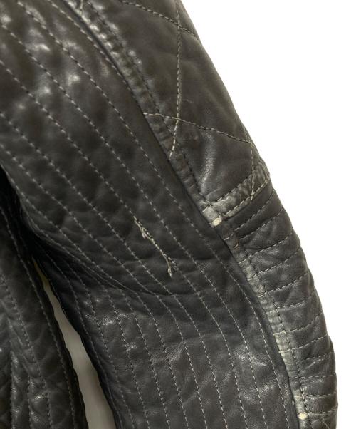 GIORGIO BRATO（ジョルジョブラッド）GIORGIO BRATO (ジョルジョブラッド) ラムレザージャケット グレー サイズ:46の古着・服飾アイテム