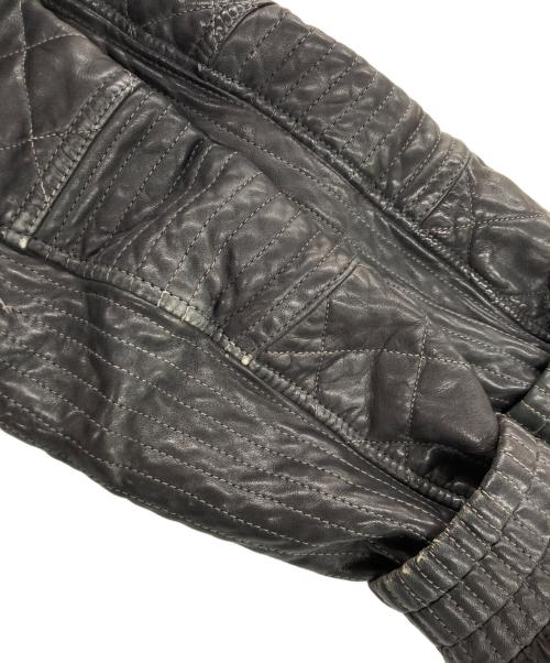 GIORGIO BRATO（ジョルジョブラッド）GIORGIO BRATO (ジョルジョブラッド) ラムレザージャケット グレー サイズ:46の古着・服飾アイテム