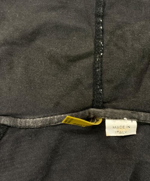 JOHN GALLIANO（ジョンガリアーノ）JOHN GALLIANO (ジョンガリアーノ) ニュースペーパー ジップフーディ ブラック サイズ:Mの古着・服飾アイテム