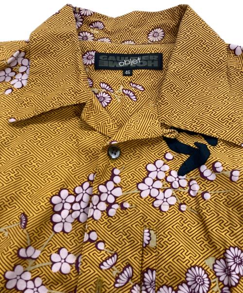 GAULTIER HOMME objet（ゴルチエオムオブジェ）GAULTIER HOMME objet (ゴルチエオムオブジェット) 柄シャツ ブラウン サイズ:46の古着・服飾アイテム